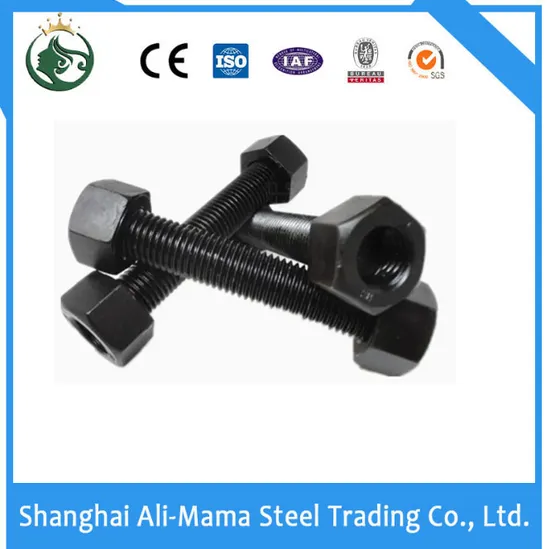 Galvanized Bolt, External Hexagon Galvanized Screw, Wholesale Hexagon Head Standard Fastener DIN933 DIN931 DIN6915 A325m with Black Grade 8.8 10.9 12.9