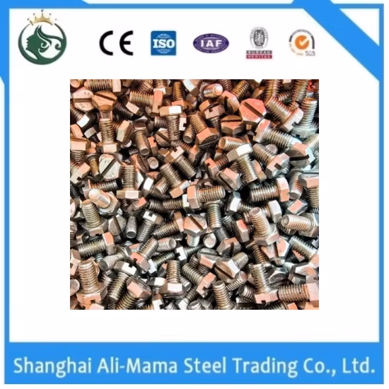 Galvanized Bolt, External Hexagon Galvanized Screw, Wholesale Hexagon Head Standard Fastener DIN933 DIN931 DIN6915 A325m with Black Grade 8.8 10.9 12.9